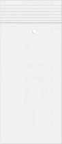 Gripzakken met Luchtgat 5x20.5cm Kristalhelder PP 50 micron (100 stuks)