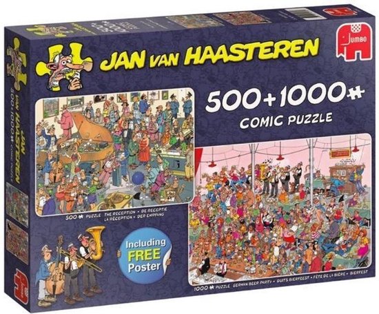 Jan van Haasteren - De Receptie 500 stukjes & Duits Bierfeest