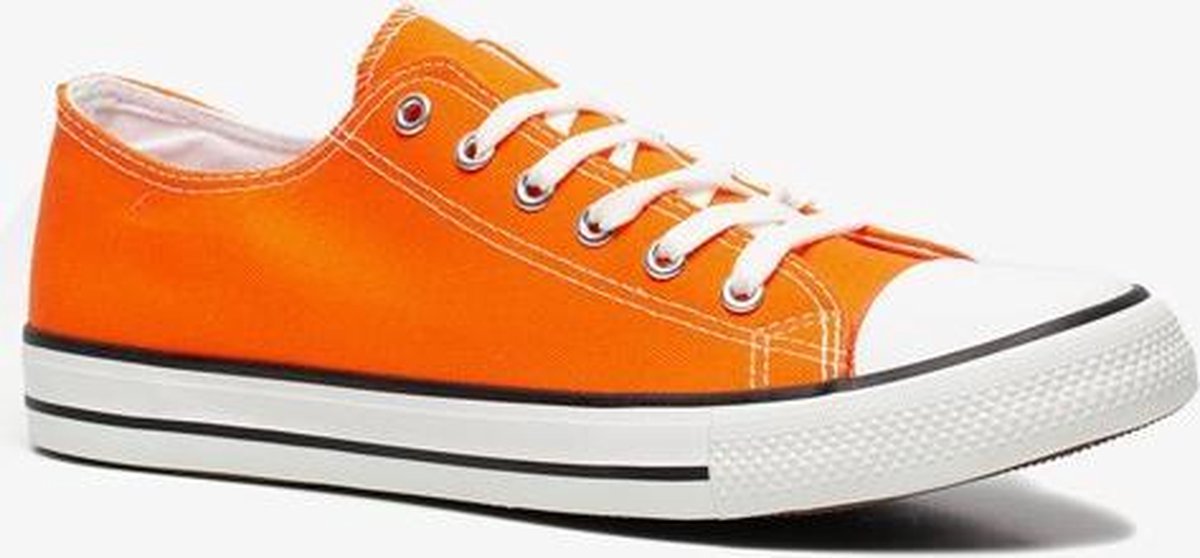 Canvas heren gympen Oranje Maat 46 bol