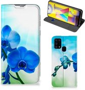 Stand Case avec photo Samsung Galaxy M31 Phone case Orchid Blauw