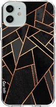 Casetastic Apple iPhone 12 / iPhone 12 Pro Hoesje - Softcover Hoesje met Design - Black Night Print