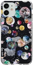 Casetastic Apple iPhone 12 Mini Hoesje - Softcover Hoesje met Design - Cosmic Black Print