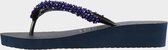 Uzurii Precious Classic dames slipper met hak, Navy Blue, maat: 41/42