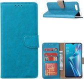 Oppo A12 / A12S - Bookcase Turquoise - portemonee hoesje