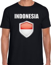 Indonesie landen t-shirt zwart heren - Indonesische landen shirt / kleding - EK / WK / Olympische spelen Indonesia outfit S