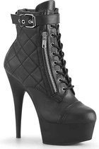 Pleaser Plateau Laarzen -40 Shoes- DELIGHT-600-05 US 10 Zwart