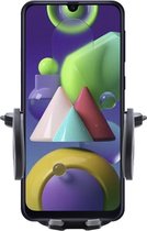 Shop4 - Samsung Galaxy M21 Autohouder Verstelbare CD Houder Zwart met Draaiklem Zwart