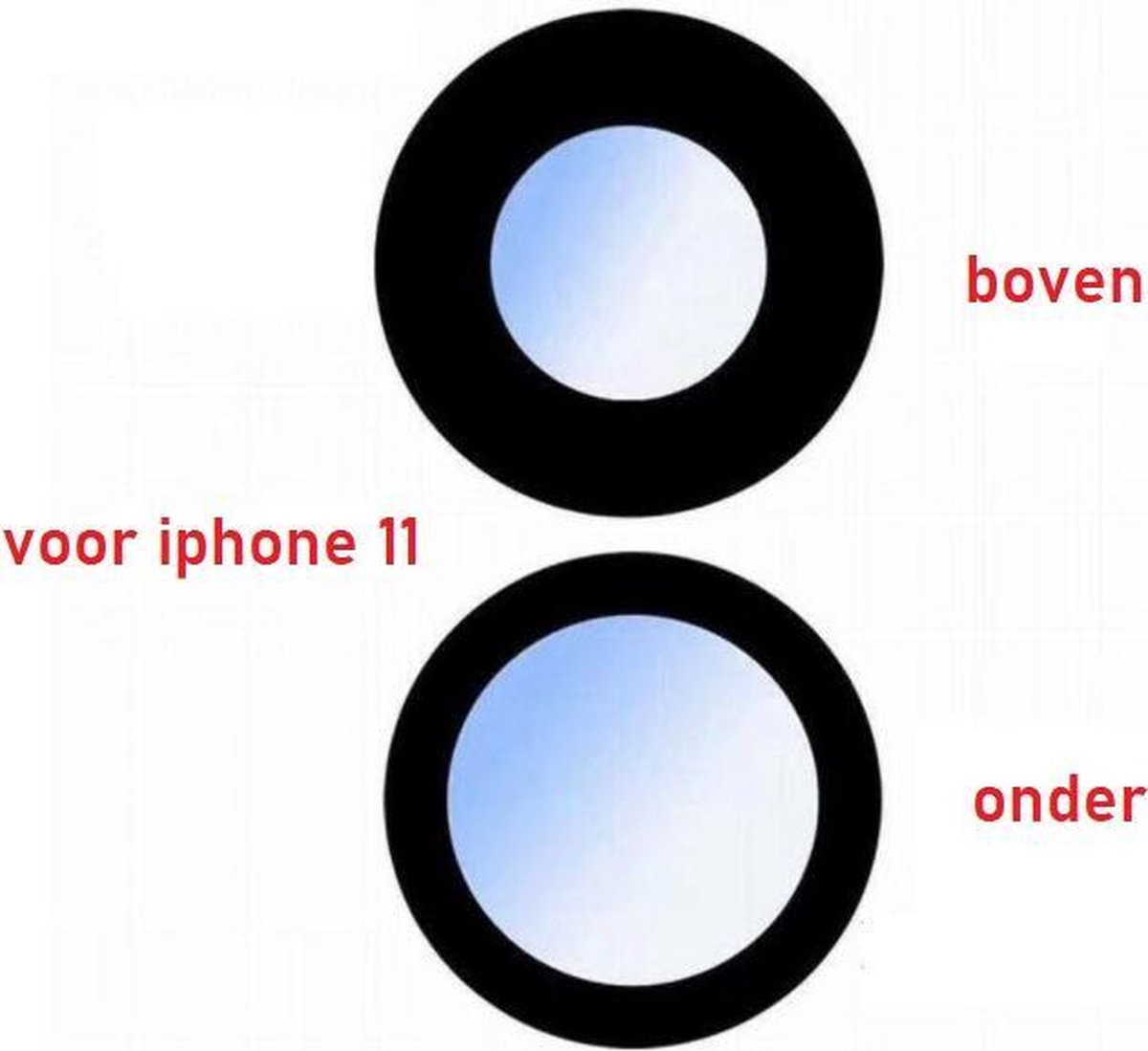 Camera Lens voor iPhone 11 - Zelfklevende vervangingsonderdeel -
