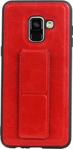 Wicked Narwal | Grip Stand Hardcase Backcover voor Samsung Samsung Galaxy A8 (2018) Rood