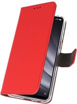 Wicked Narwal | Wallet Cases Hoesje voor XiaoMi Mi 8 Lite Rood