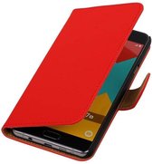 Wicked Narwal | bookstyle / book case/ wallet case Hoes voor Samsung Galaxy A7 (2016) A710F Rood