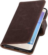 Wicked Narwal | Premium TPU bookstyle / book case/ wallet case voor Huawei Y5 / Y6 2017 Mocca