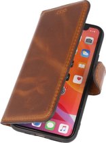 Wicked Narwal | MF Handmade Leer bookstyle / book case/ wallet case Hoesje iPhone 11 Pro Max Bruin