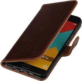 Wicked Narwal | Premium PU Leder bookstyle / book case/ wallet case voor Samsung Galaxy A7 (2016) A710F Mocca