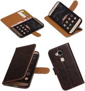 Wicked Narwal | Premium PU Leder bookstyle / book case/ wallet case voor Huawei G8 Mocca