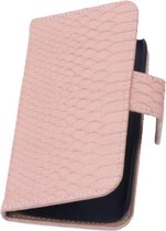 Wicked Narwal | Snake bookstyle / book case/ wallet case Hoes voor Samsung Galaxy S5 Ative G870 Licht Roze
