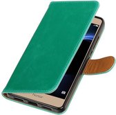 Wicked Narwal | Premium TPU PU Leder bookstyle / book case/ wallet case voor Sony Xperia C6 Groen