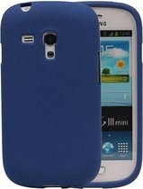 Wicked Narwal | Sand Look TPU Hoesje voor Samsung Galaxy S3 mini i8190 Blauw