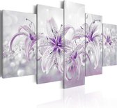 Artgeist Purple Graces Canvas Schilderij - 200x100cm