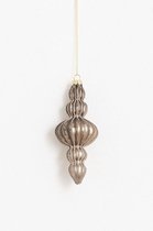 Sissy-Boy - Beige kerst ornament orientaals met kraaltjes