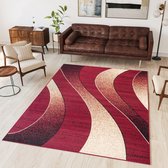 Tapiso Dream Vloerkleed Rood Modern Abstract Woonkamer Tapijt Maat- 60x100