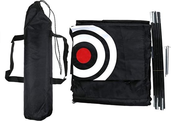 Firsttee Chippingnet - 200 x 140 CM - MET Opbergtas - Hoogwaardige KWALITEIT - Net - Oefennet - Chipping - Golf accessoires - Cadeau - Golftrainingsmateriaal - Golfballen - Golfnetten - Voor in de tuin - Trainingsmaterialen - Mat - Golfnet - Golfmat van Firsttee — afbeelding 3