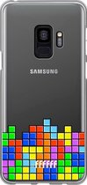 6F hoesje - geschikt voor Samsung Galaxy S9 -  Transparant TPU Case - Tetris #ffffff