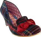 Irregular Choice Kanjanka Checks Pumps Zwart