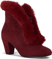 Lulu Hun Tatiana Faux-Fur 40's Laarsjes Burgundy