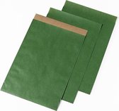 Papieren zakjes - cadeauzakjes 17x25cm groen per 300 stuks