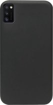 ADEL Siliconen Back Cover Softcase Hoesje Geschikt voor Samsung Galaxy A41 - Zwart