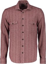 Jac Hensen Overhemd - Modern Fit - Bordeaux - 4XL Grote Maten