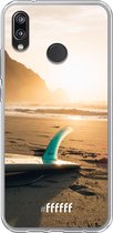 Huawei P20 Lite (2018) Hoesje Transparant TPU Case - Sunset Surf #ffffff