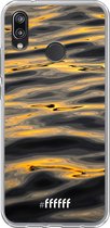 Huawei P20 Lite (2018) Hoesje Transparant TPU Case - Water Waves #ffffff