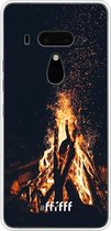 HTC U12+ Hoesje Transparant TPU Case - Bonfire #ffffff