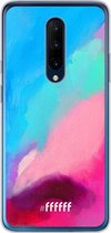 OnePlus 7 Pro Hoesje Transparant TPU Case - Abstract Hues #ffffff