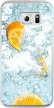Samsung Galaxy S6 Edge Hoesje Transparant TPU Case - Lemon Fresh #ffffff
