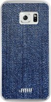 Samsung Galaxy S6 Edge Hoesje Transparant TPU Case - Denim #ffffff