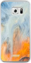 Samsung Galaxy S6 Edge Hoesje Transparant TPU Case - Fire Against Water #ffffff