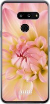 LG G8 ThinQ Hoesje Transparant TPU Case - Pink Petals #ffffff
