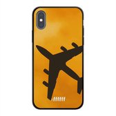 iPhone X Hoesje TPU Case - Aeroplane #ffffff