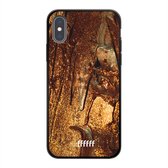 6F hoesje - geschikt voor iPhone X -  TPU Case - Lets go Gold #ffffff