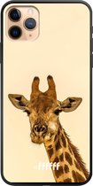 iPhone 11 Pro Max Hoesje TPU Case - Giraffe #ffffff