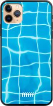 6F hoesje - geschikt voor iPhone 11 Pro Max -  TPU Case - Blue Pool #ffffff