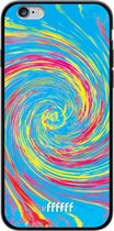 iPhone 6s Hoesje TPU Case - Swirl Tie Dye #ffffff