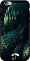 iPhone 6s Hoesje TPU Case - Palm leaves dark #ffffff