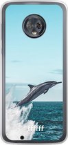 Motorola Moto G6 Hoesje Transparant TPU Case - Dolphin #ffffff