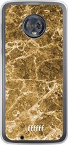 Motorola Moto G6 Hoesje Transparant TPU Case - Gold Marble #ffffff