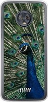 Motorola Moto G6 Hoesje Transparant TPU Case - Peacock #ffffff