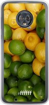 Motorola Moto G6 Hoesje Transparant TPU Case - Lemon & Lime #ffffff